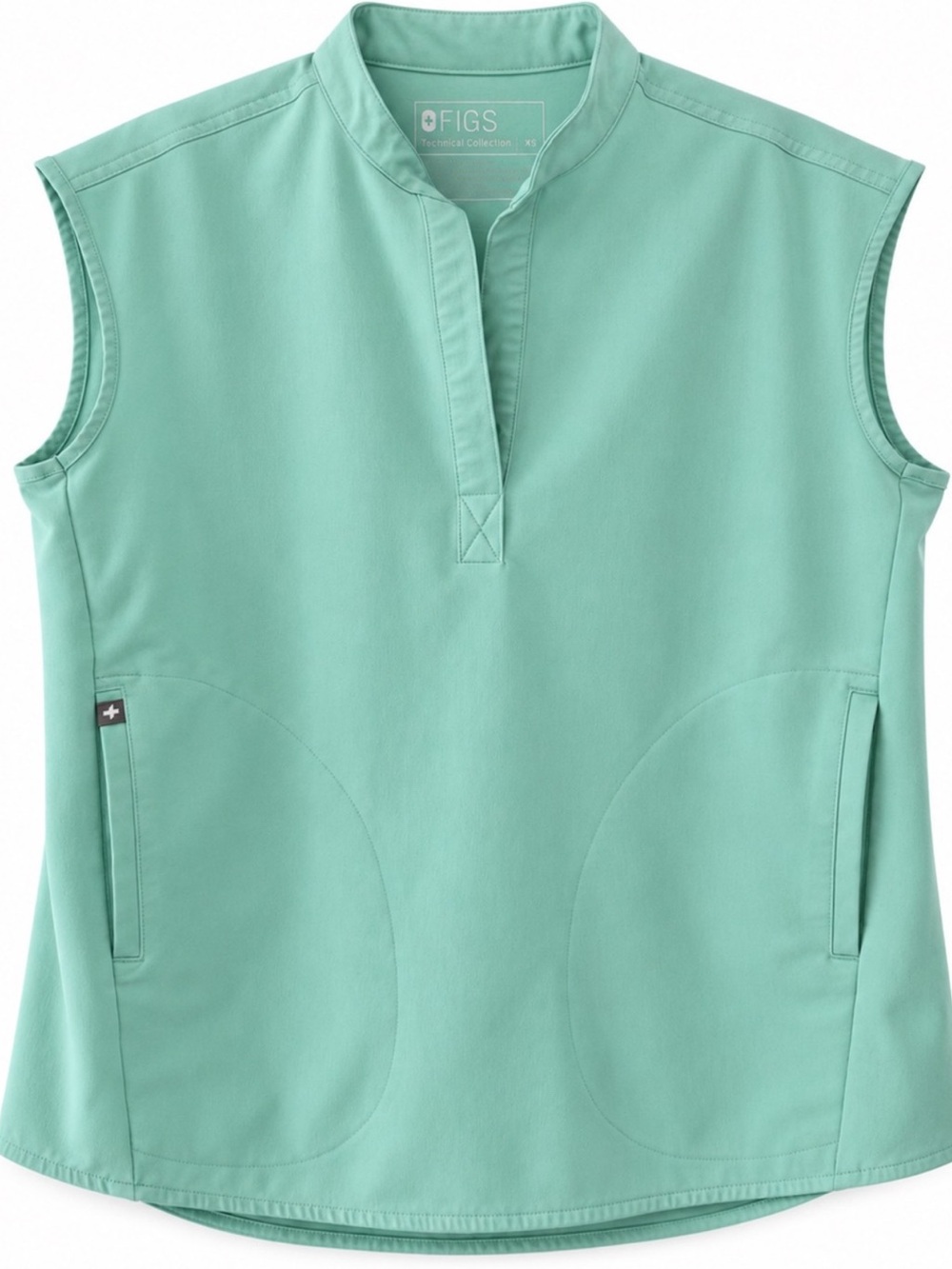 FIGS Women’s Mariner Rafaela Oversized Scrub Top, Size Small
